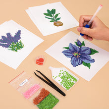 Charger l'image dans la galerie, Mini Diamond Painting 15x20cm (6 pièces) - Flore et Plantes en Pot