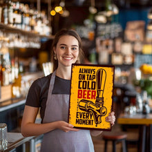 Charger l'image dans la galerie, Peinture par Numéros Affiche Métallique - Bière Froide Jaune