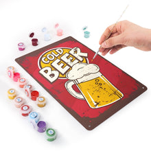 Charger l'image dans la galerie, Peinture par Numéros Affiche Métallique - Chope de Bière Froide