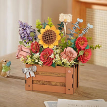 Charger l'image dans la galerie, Puzzle 3D Boîte Fleurie en Bois