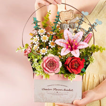 Charger l'image dans la galerie, Puzzle 3D Panier de Fleurs en Bois