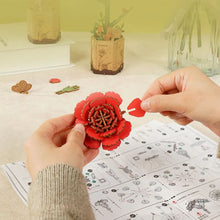 Charger l'image dans la galerie, Puzzle 3D Œillet rouge