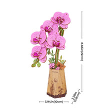 Charger l'image dans la galerie, Puzzle 3D Orchidée Violette et Papillon