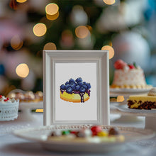Charger l'image dans la galerie, Mini Diamond Painting 15x20cm (2 pièces) - Raisins et Tarte aux Myrtilles