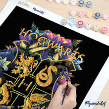 Charger l'image dans la galerie, Harry Potter - Blason Floral de Poudlard