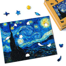 Charger l'image dans la galerie, Puzzle en Bois Adulte - La Nuit étoilée de Van Gogh