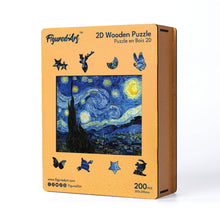 Charger l'image dans la galerie, Puzzle en Bois Adulte - La Nuit étoilée de Van Gogh