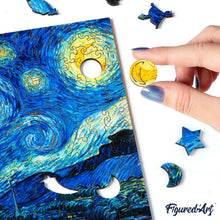 Charger l'image dans la galerie, Puzzle en Bois Adulte - La Nuit étoilée de Van Gogh