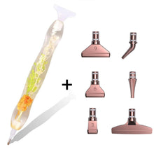 Charger l'image dans la galerie, Stylo Premium Ergonomique Diamond Painting Plantes Vertes Orange