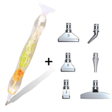 Charger l'image dans la galerie, Stylo Premium Ergonomique Diamond Painting Plantes Vertes Orange