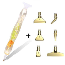 Charger l'image dans la galerie, Stylo Premium Ergonomique Diamond Painting Plantes Vertes Orange