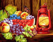 Charger l'image dans la galerie, peinture par numéros | Fruits sur la table | animaux papillons cuisine nouveautés complexe | FiguredArt