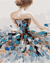 Charger l'image dans la galerie, peinture par numéros | Danseuse Classique de dos | romantique danse femmes nouveautés complexe | FiguredArt