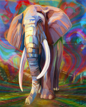 Charger l'image dans la galerie, Peinture par numéros - Vieil Eléphant solitaire