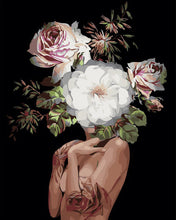 Charger l'image dans la galerie, Peinture par numéros - Femme et Visage de Fleurs