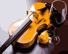 Charger l'image dans la galerie, Violon et verre de vin
