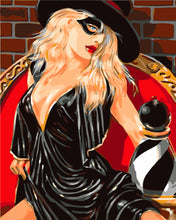 Charger l'image dans la galerie, Peinture par numéros - Femme en Robe noire