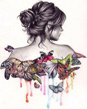 Charger l'image dans la galerie, peinture par numéros | Dos de Papillons | animaux, facile, papillons | FiguredArt