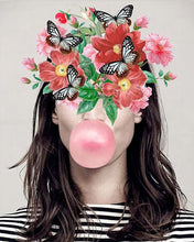 Charger l'image dans la galerie, Peinture par numéros - Chewing Gum, Fleurs et Papillons