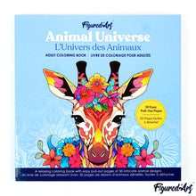 Charger l'image dans la galerie, Livre de Coloriage Adulte - L'Univers des Animaux 50 pages Mandalas