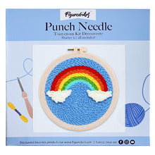 Charger l'image dans la galerie, Punch Needle Arc en ciel et Nuages