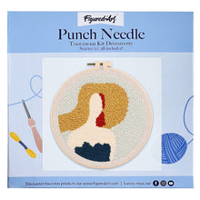 Charger l'image dans la galerie, Punch Needle Femme au Chapeau