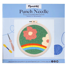 Charger l'image dans la galerie, Punch Needle Fleurs et Arc en Ciel