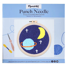 Charger l'image dans la galerie, Punch Needle Lune Etoilée et Saturne