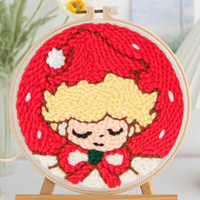 Charger l'image dans la galerie, Punch Needle Fillette et Bonnet de Noël