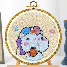 Charger l'image dans la galerie, Punch Needle Hyppopotame et Chapeau
