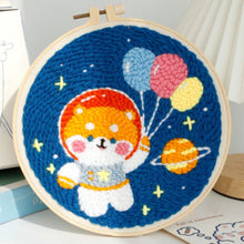 Charger l'image dans la galerie, Punch Needle Ourson Cosmonaute et Ballons