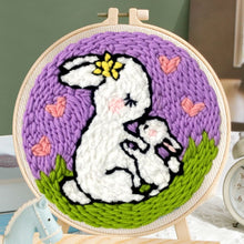 Charger l'image dans la galerie, Punch Needle Lapin et son petit