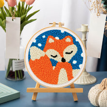 Charger l'image dans la galerie, Punch Needle Petit Renard et Ciel Bleu