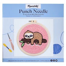 Charger l'image dans la galerie, Punch Needle Paresseux sur une Branche