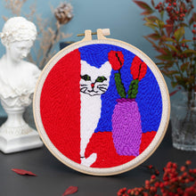 Charger l'image dans la galerie, Punch Needle Chat curieux