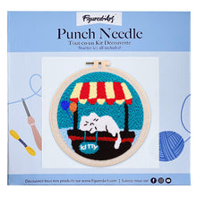 Charger l'image dans la galerie, Punch Needle Chat endormi