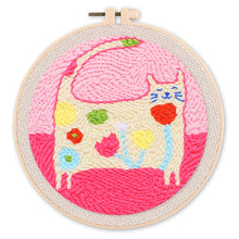 Charger l'image dans la galerie, Punch Needle Chat fleuri