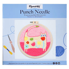 Charger l'image dans la galerie, Punch Needle Chat fleuri