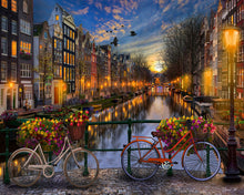 Charger l'image dans la galerie, Peinture par numéros Canal Amsterdam | Figured'Art complexe nouveautés ville paysages