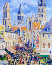 Charger l'image dans la galerie, Peinture par numéros Rue de l'Épicerie Rouen Camille Pissarro Figured'Art nouveautés reproduction ville complexe