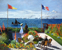 Charger l'image dans la galerie, Peinture par numéros La terrasse à SainteAdresse Monet Figured'Art nouveautés paysages reproduction intermédiaire