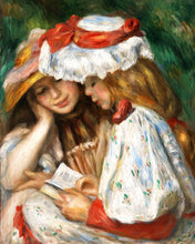 Charger l'image dans la galerie, Peinture par numéros Jeunes Filles Lisant Renoir Figured'Art nouveautés reproduction intermédiaire