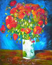 Charger l'image dans la galerie, Peinture par numéros Vase avec Coquelicots Van Gogh Figured'Art fleurs nouveautés reproduction intermédiaire