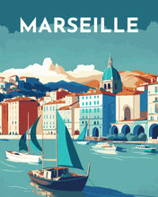 Charger l'image dans la galerie, Affiche Vintage Marseille