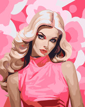 Charger l'image dans la galerie, Peinture par numéros Figured'Art Diva Blonde en Rose