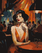 Charger l'image dans la galerie, Peinture par numéros Figured'Art Femme dans un Club Art Déco