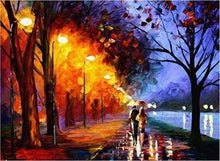 Charger l'image dans la galerie, peinture par numéros | Leonid Afremov Allée au bord du Lac | complexe romantique | FiguredArt
