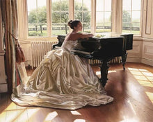 Charger l'image dans la galerie, peinture par numéros | Ambition d’une jeune pianiste | france, Intermédiaire, musique, romantique | FiguredArt