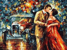 Charger l'image dans la galerie, peinture par numéros | Leonid Afremov Amoureux sous la Pluie | complexe romantique | FiguredArt