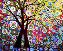 Charger l'image dans la galerie, peinture par numéros | Arbre effet Vitrail | arbres complexe | FiguredArt